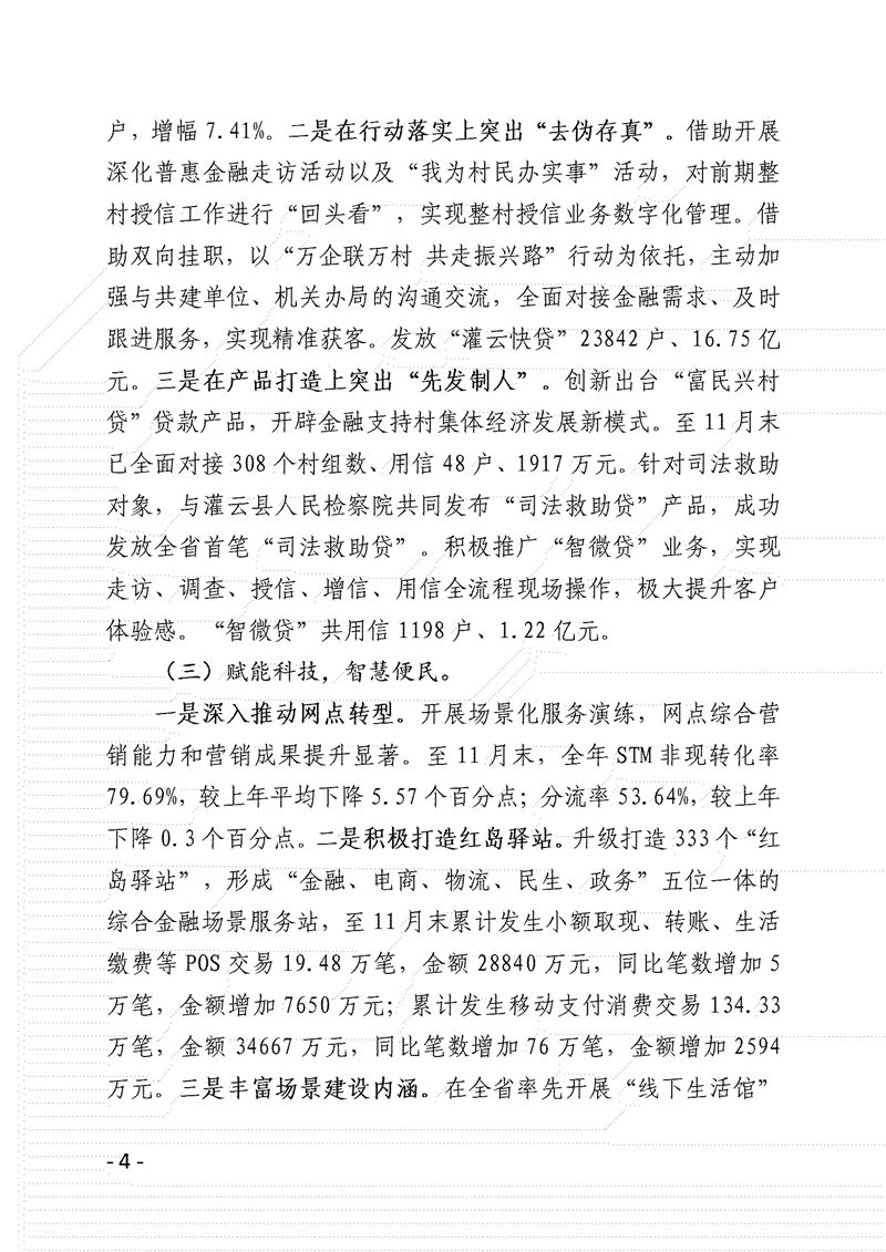 灌云农商银行2022年度履行社会责任情况报告_04